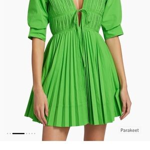 Green Pleated Women's Dress New with tags